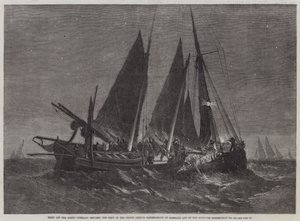 Fight off the North Foreland between the Crew of the Prince Arthur Fishing-Smack of Ramsgate and of the Boulogne Fishing-Boat No 439